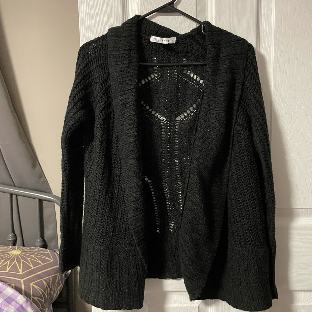 Black Sweater Cardigan